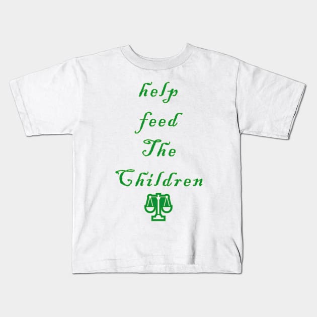 Help feed the children Kids T-Shirt by Souna's Store